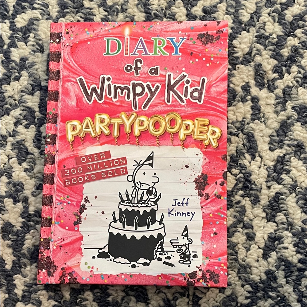 Diary of a Wimpy Kid Party Pooper Book - Pink Cover